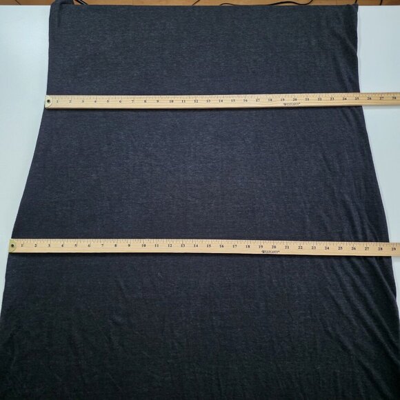 Old Navy T Shirt Maxi Dress 3X Black SS Linen Blend Slits Pullover Goth Cottage - Picture 6 of 15